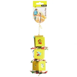 Avi One Bird Toy Boxes with Paper & Beads