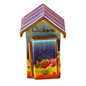 Beach Cabana -Ocean Decor Limoges Box by Rochard™
