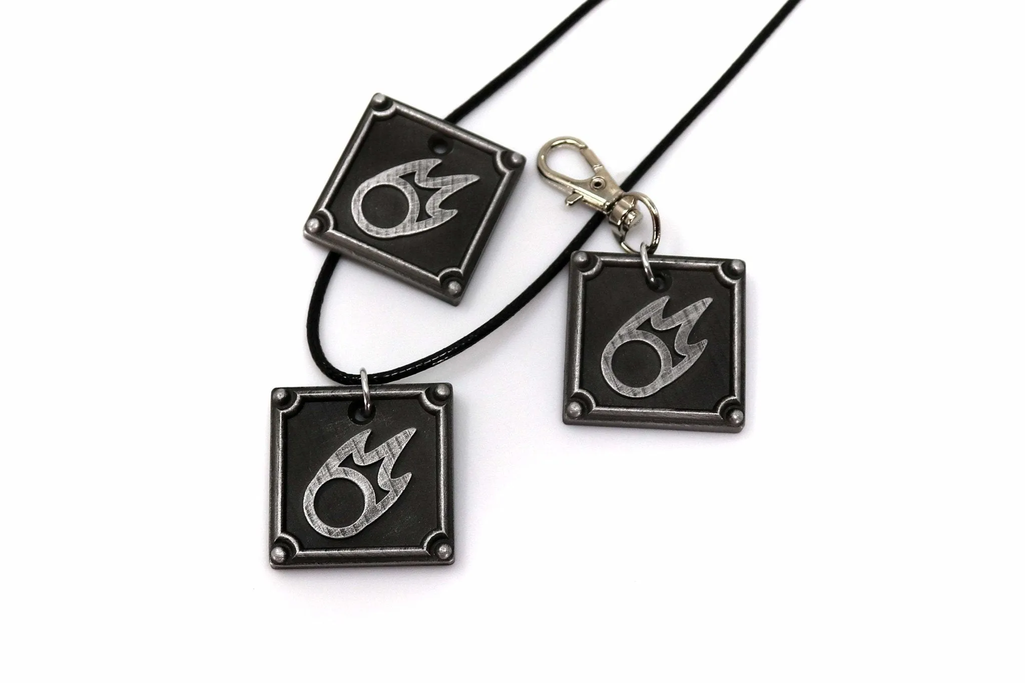 Black Mage Job Icons Keychain / Necklace - FFXIV
