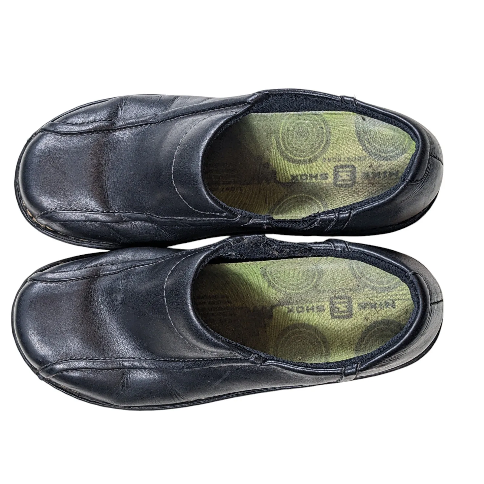 Eastland Shoes Womens 8M Leather Slip On Loafers Black Casual Comfort 3019-01