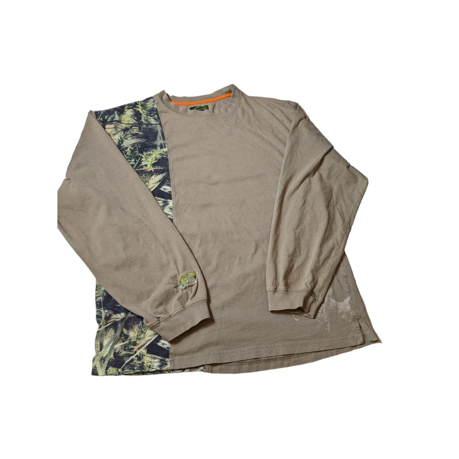 Fishouflage Shirt Mens XXL Long Sleeve Camo Outdoor Fishing Outdoorsman Pullover