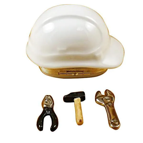 Hard Hat With Tools Limoges Box by Rochard™