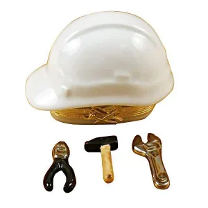 Hard Hat With Tools Limoges Box by Rochard™