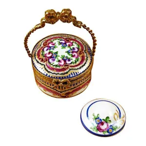 Hat Box - Sevres Limoges Box by Rochard™