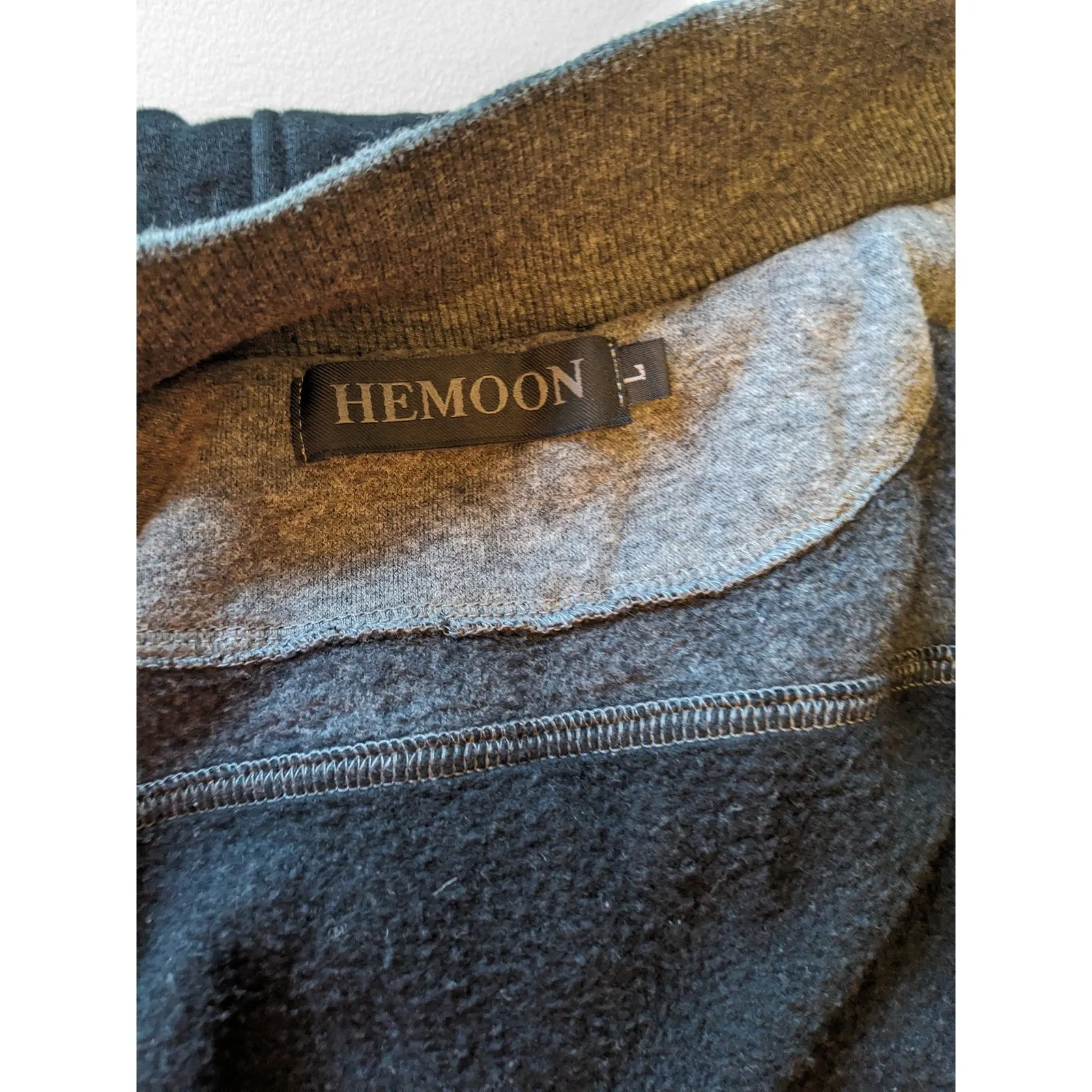 Hemoon Hoodie Sweatshirt Womens Large Men Medium Zip Streetwear Kangaroo Pockets