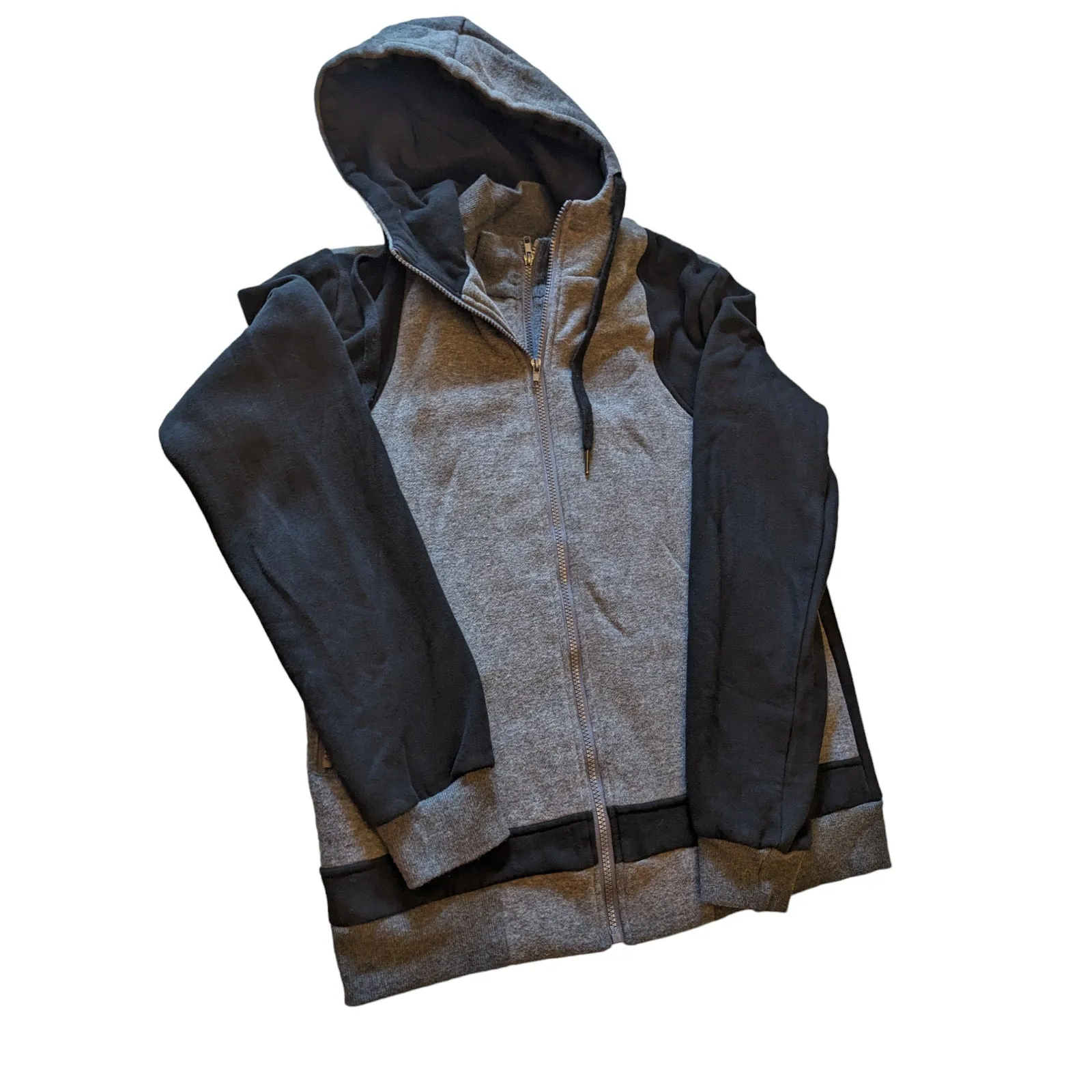 Hemoon Hoodie Sweatshirt Womens Large Men Medium Zip Streetwear Kangaroo Pockets