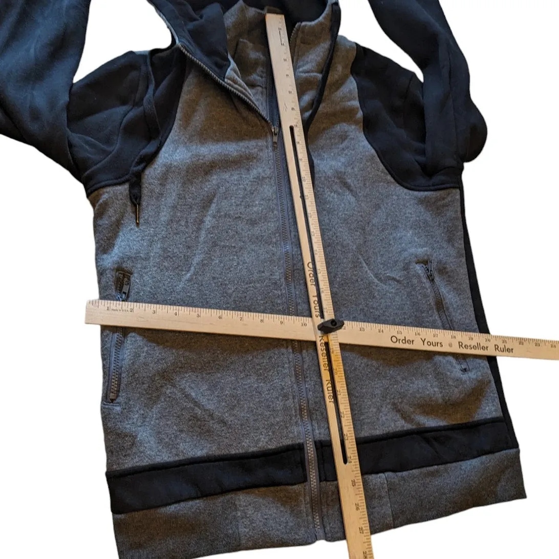 Hemoon Hoodie Sweatshirt Womens Large Men Medium Zip Streetwear Kangaroo Pockets