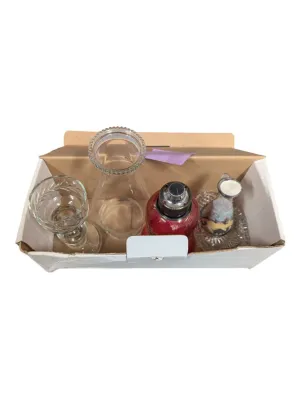 Lot of Assorted Glassware & Household items