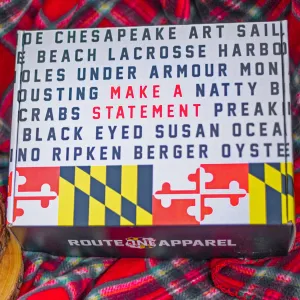 Maryland Flag & Text / Gift Box