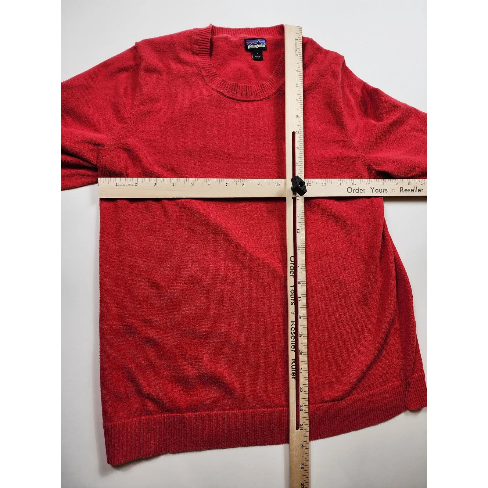 Patagonia Sweater Womens Large Red Pullover Classic Cozy Casual Chic Sweatshirt