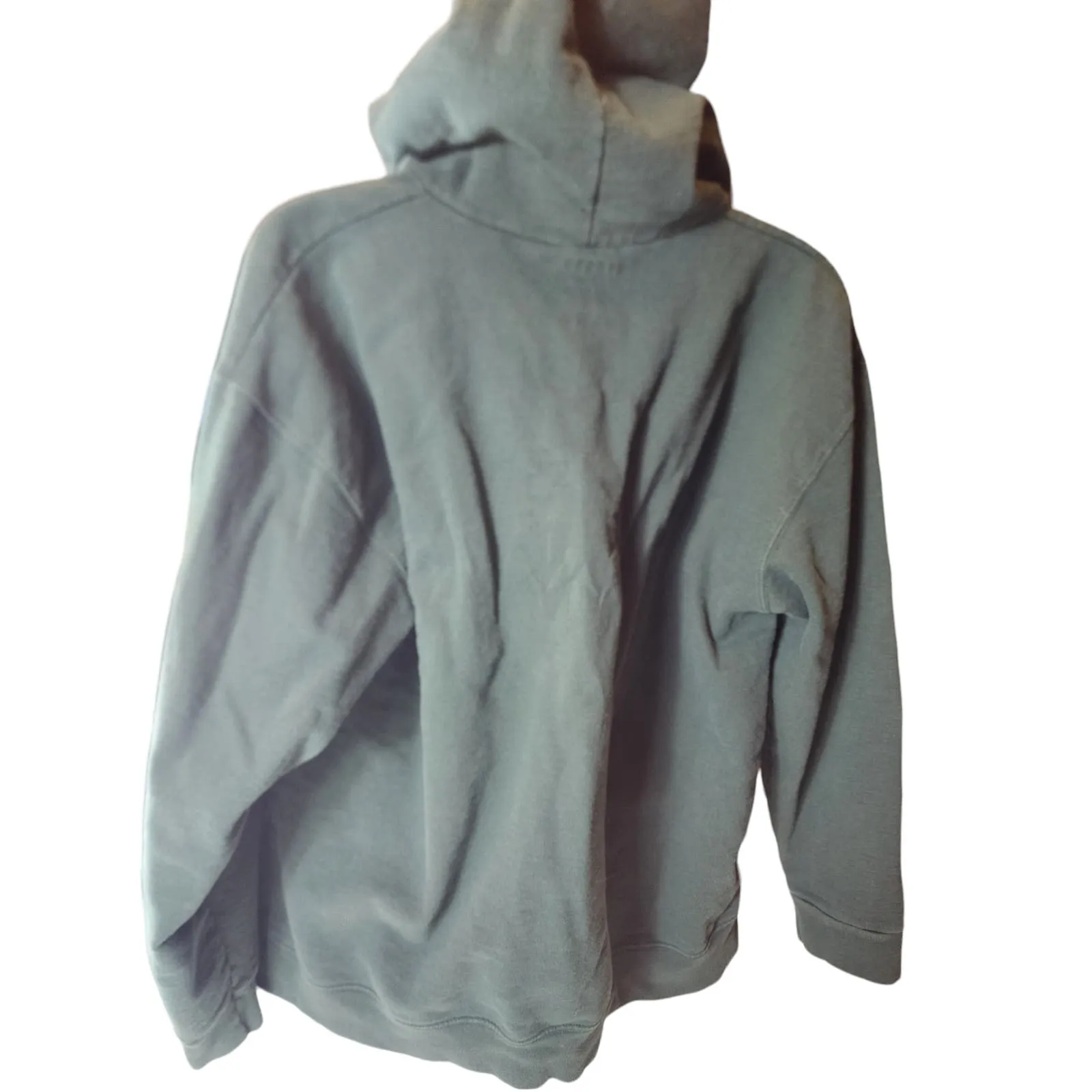 Proud Army Dad USA Mens XL Green Military Sweatshirt Patriotic Kangaroo Pocket