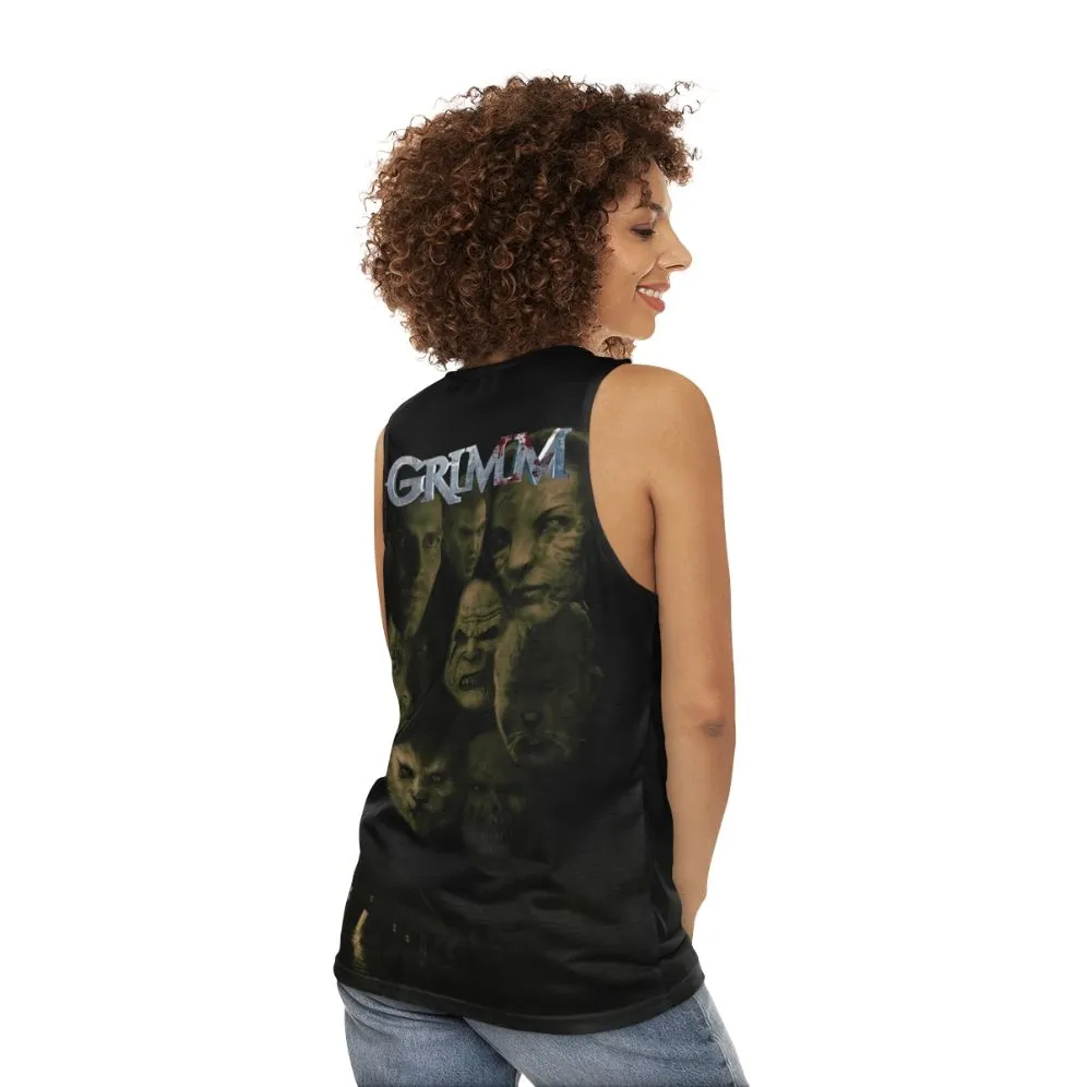 "Don't Panic, I'm a Grimm" Unisex Tank Top