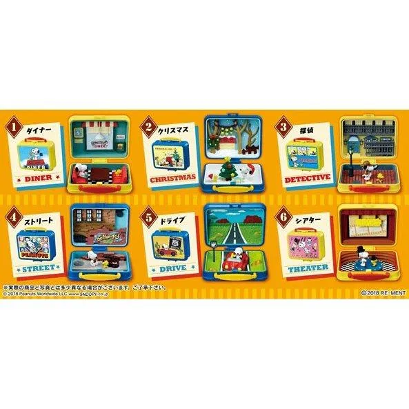 Re-Ment Peanuts - Snoopy & Woodstock Little Lunchbox Museum (Set of 6)