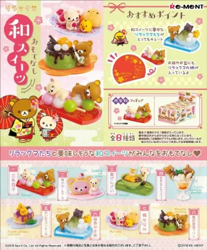 Re-Ment Rilakkuma - Rilakkuma Omotenashi Japanese Sweets (Set of 8)