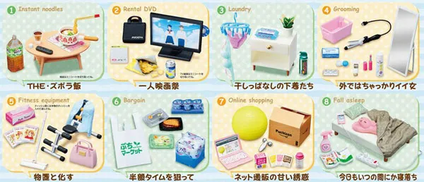Re-Ment - Solvenly Room (Set of 8)