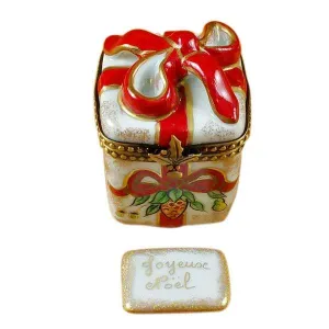 Red Ribbon Christmas Box Limoges Box by Rochard™