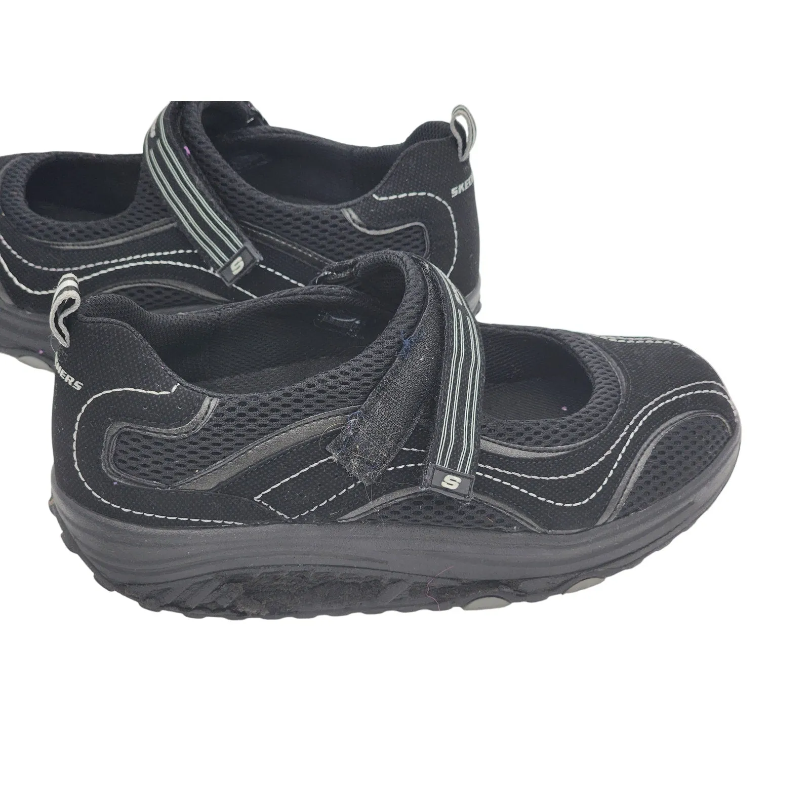 Skechers Shape Ups Shoes Womens 9.5 Walking Black Comfort Fit Arch Support 11807
