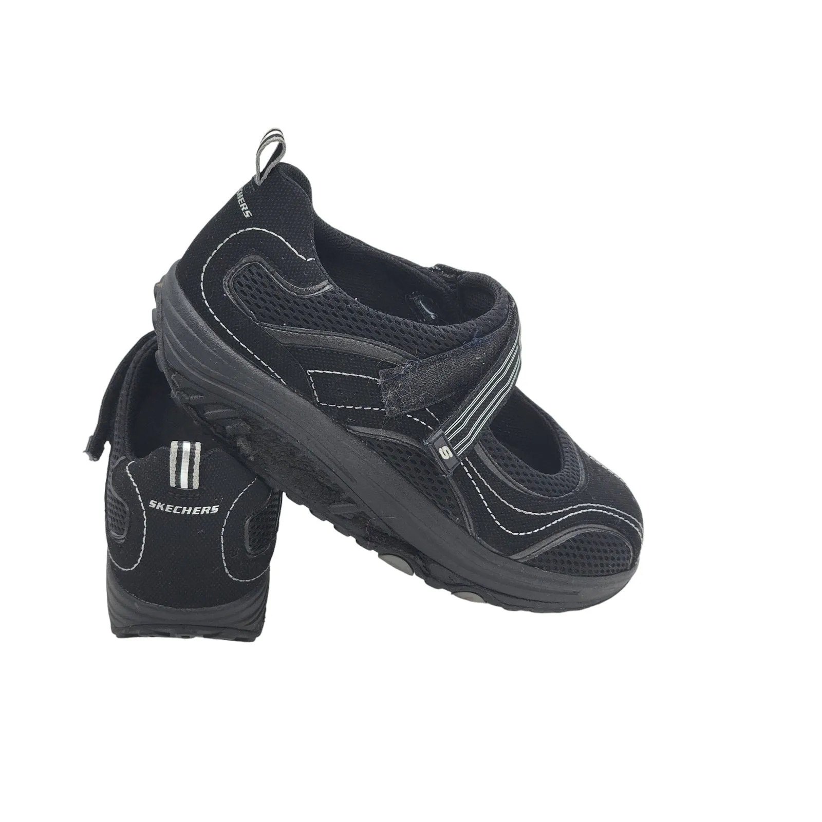 Skechers Shape Ups Shoes Womens 9.5 Walking Black Comfort Fit Arch Support 11807