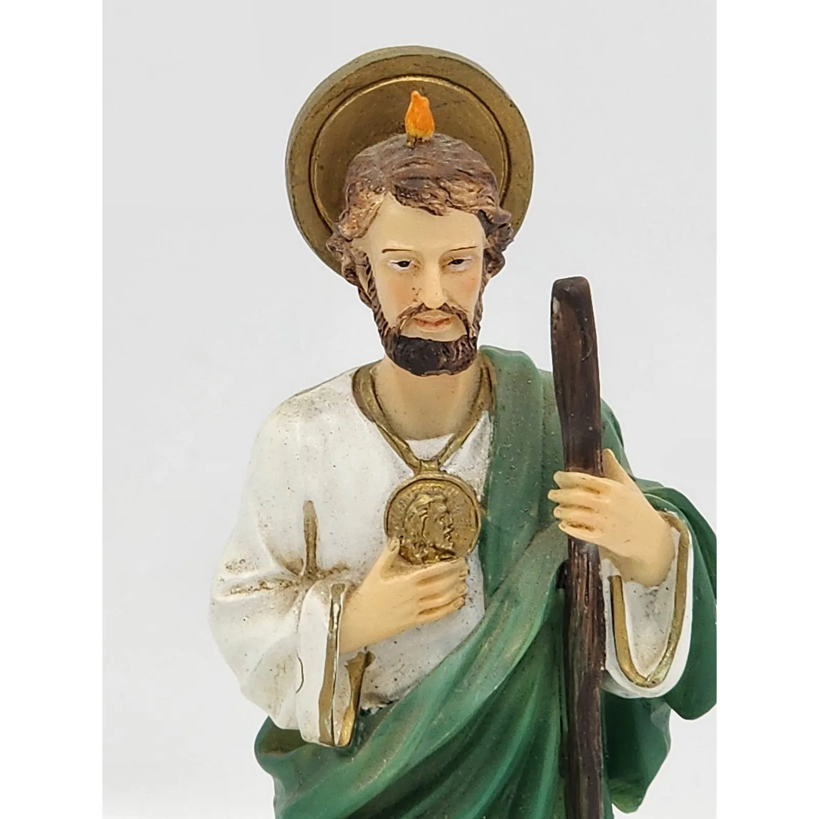 St Jude Figurine Christian Catholic Religious Statue Saint Signed By Doherty 7"