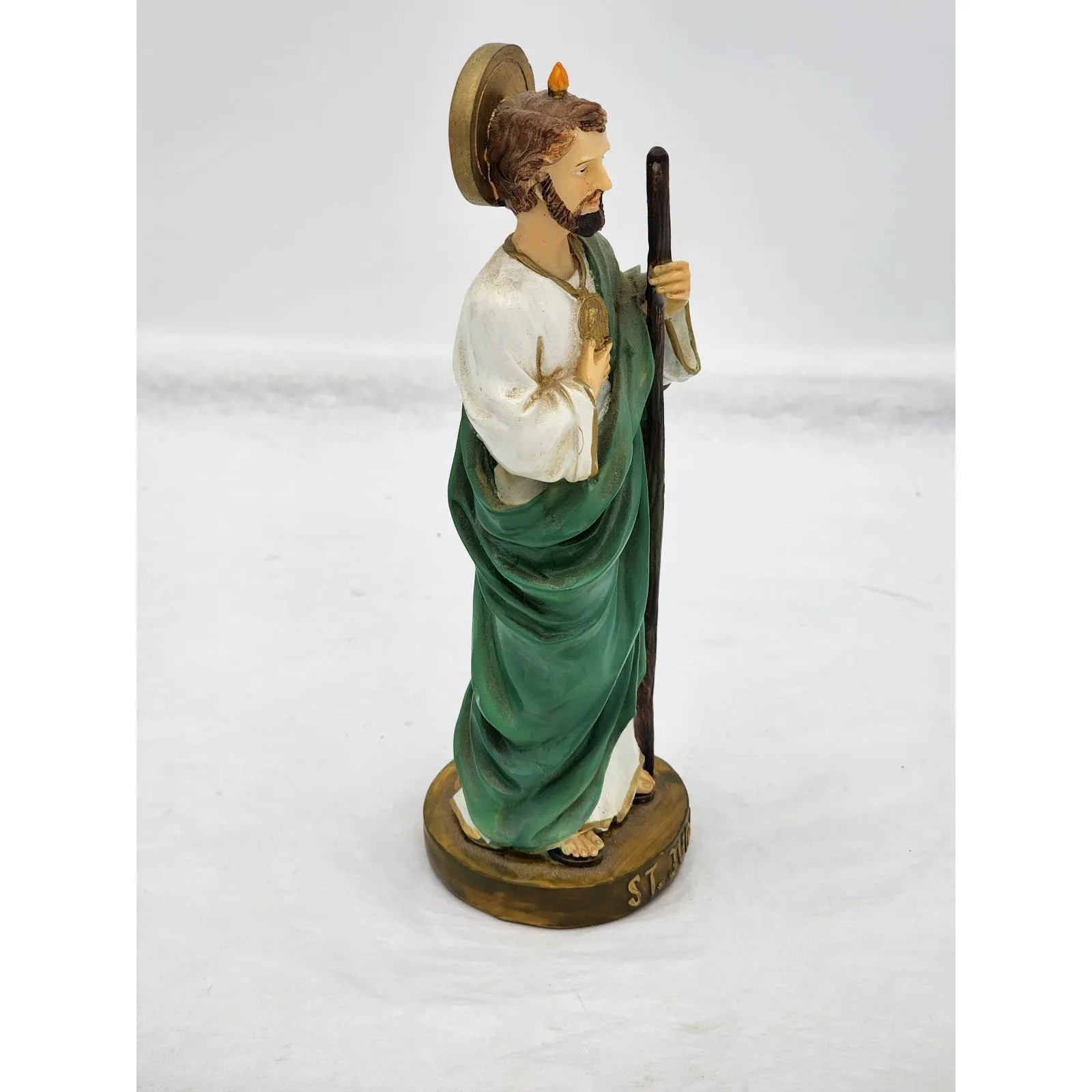 St Jude Figurine Christian Catholic Religious Statue Saint Signed By Doherty 7"