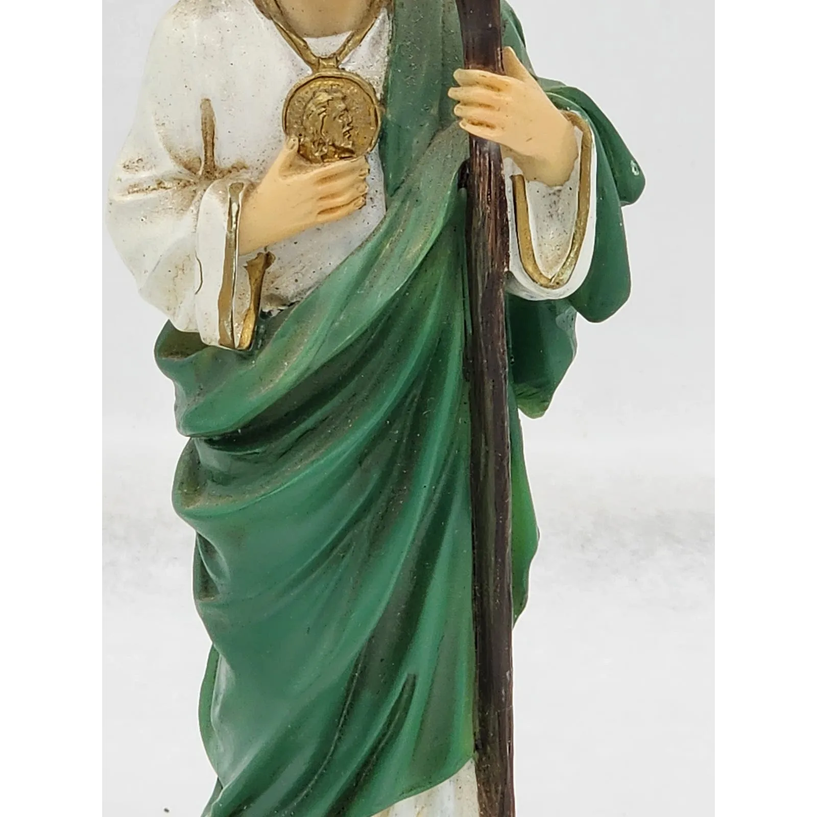 St Jude Figurine Christian Catholic Religious Statue Saint Signed By Doherty 7"