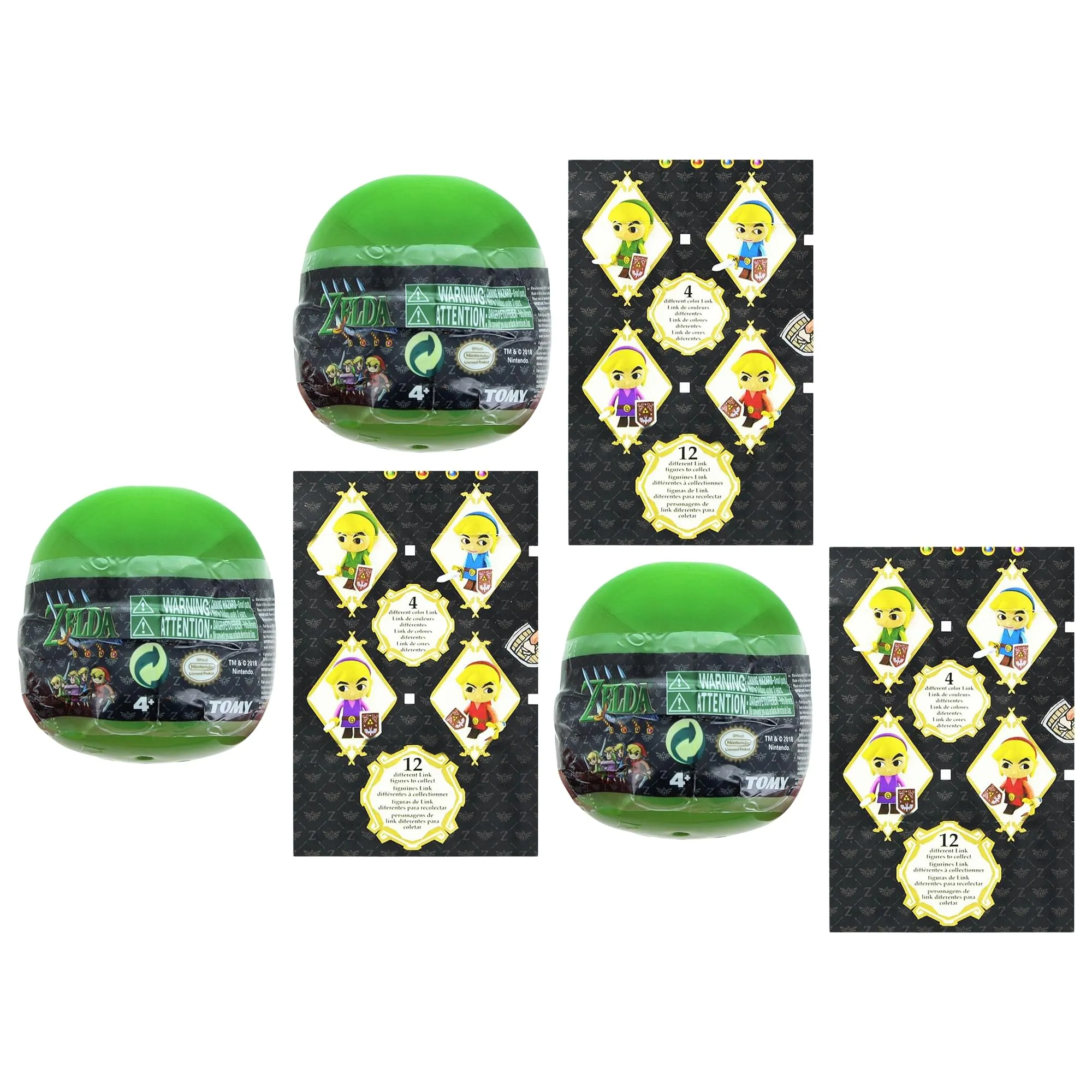 The Legend of Zelda Mystery Gacha Ball Link Mini Figure | Set of 3