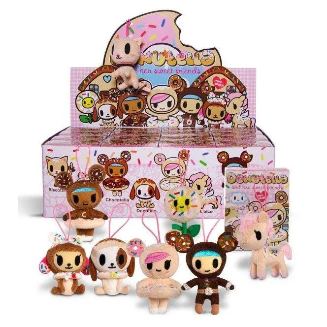 Tokidoki Donutella & Her Sweet Friends Mini Plush Collectibles (Case of 16)