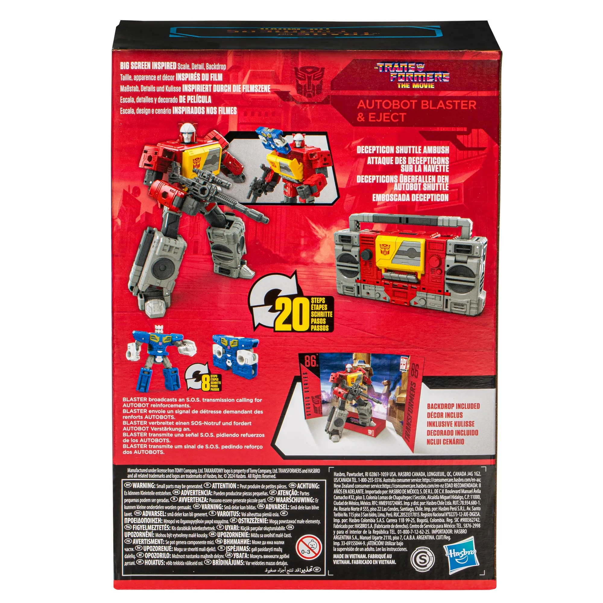 Transformers Studio Series Voyager The Transformers: The Movie 86-25 Autobot Blaster & Eject