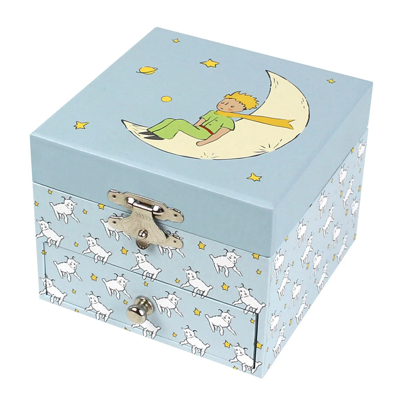 Trousselier Photoluminescent Musical Cube Box Little Price & His Sheep Glow In Dark