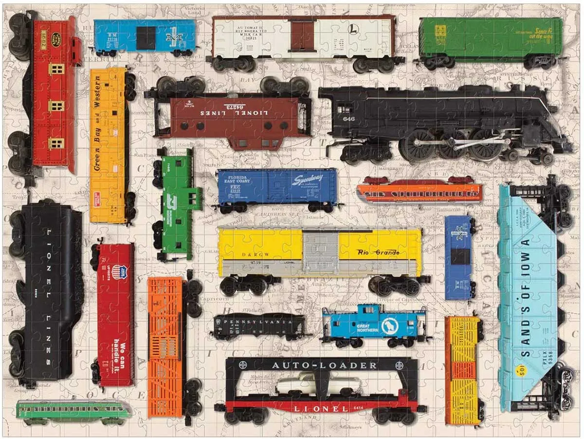 VINTAGE TOY TRAINS 300PC PUZZLE